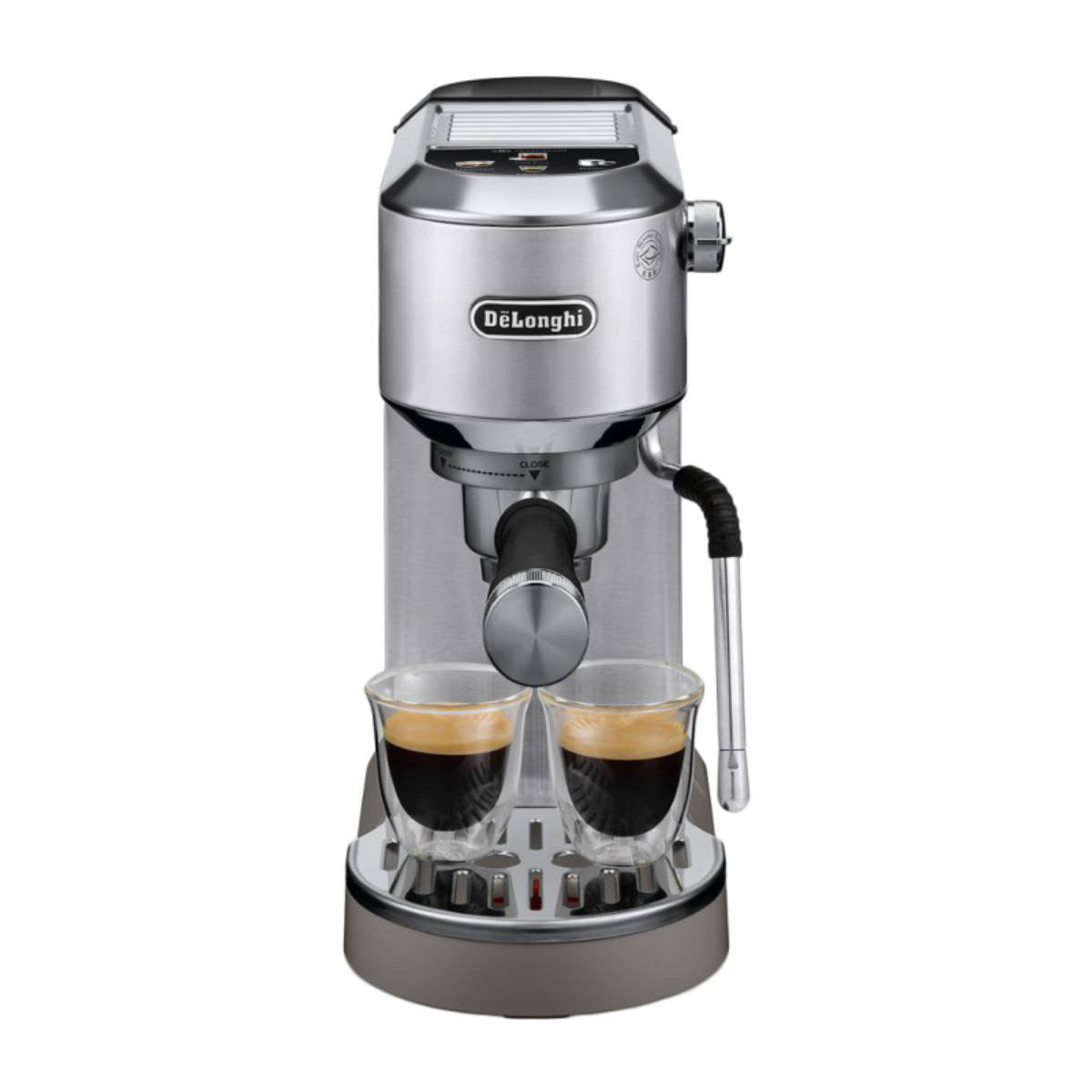 DeLonghi Machine à expresso Dedica Duo, 15 bars, Cold Brew, buse My LatteArt, métal - EC890.M