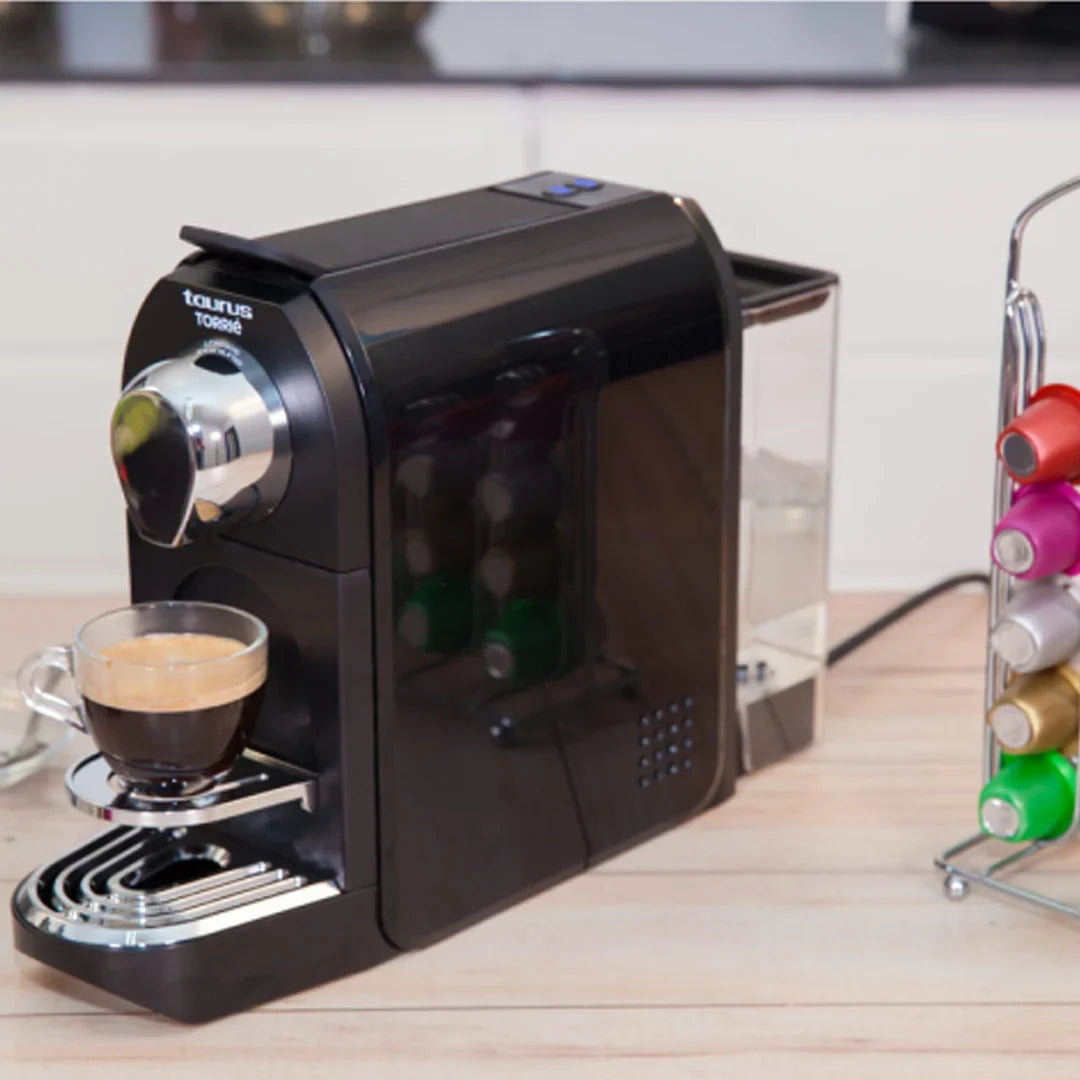 Taurus Machine à Capsules Torrie – 1400 W, Réservoir 0,75 L, 19 bar, Capsule Nespresso/Torrie – Torrie Cafetière
