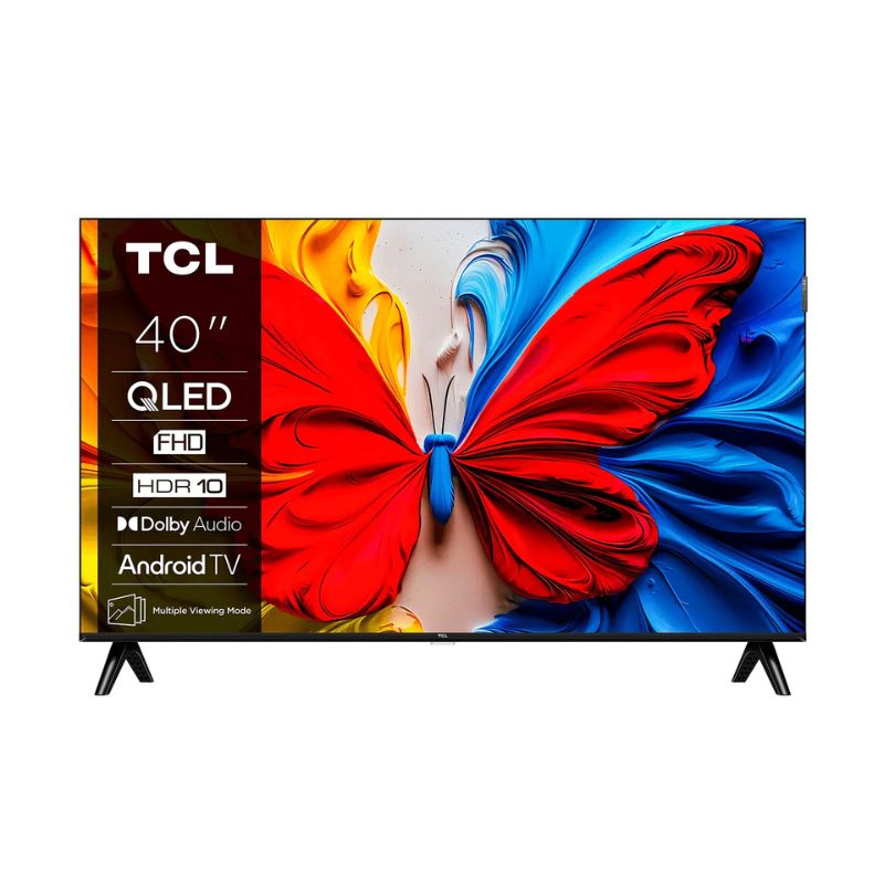 TCL TV QLED 40” – Full HD (1920×1080), Google TV, HDR10+, Dolby Audio, Wi‑Fi, Bluetooth 5.0, 3×HDMI, 2×USB – TCL 40S5K