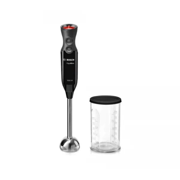 Bosch ErgoMixx Mixeur plongeant – 1000 W, 12 vitesses, QuattroBlade – MS6CB6110