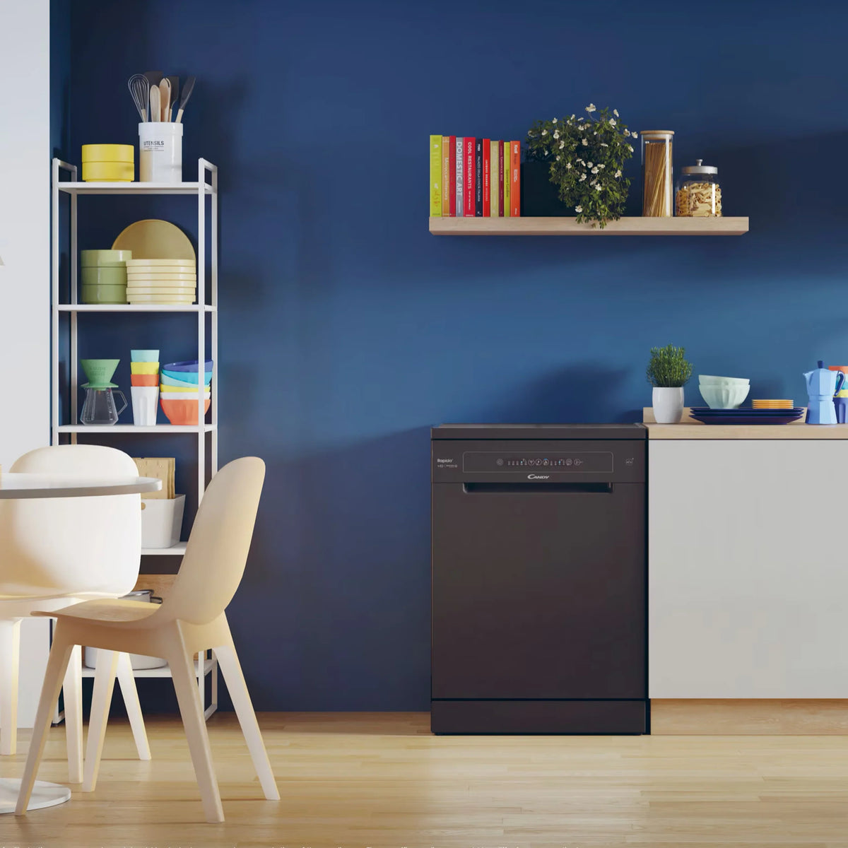 Candy Lave‑vaisselle Rapide – 13 couverts, Maxi‑tub, Wi‑Fi/Bluetooth, cycle 49 min – CF 3E9L0B‑80