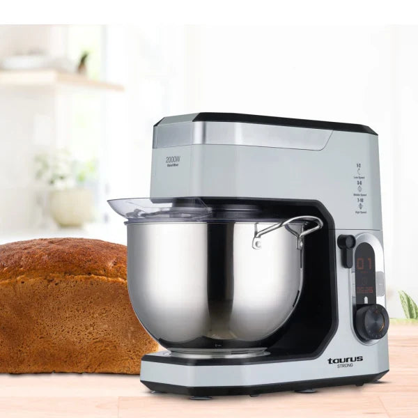 Taurus Pétrin Strong – Robot pâtissier 10 L, 2000 W, écran LED & minuterie
