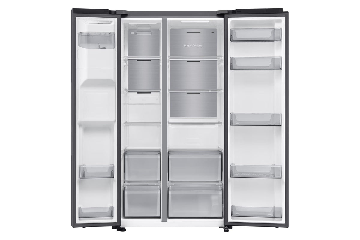 Samsung Réfrigérateur Side-by-Side – ~617 L net (415 L frigo / 202 L congélo) – RS70F64K1FMA