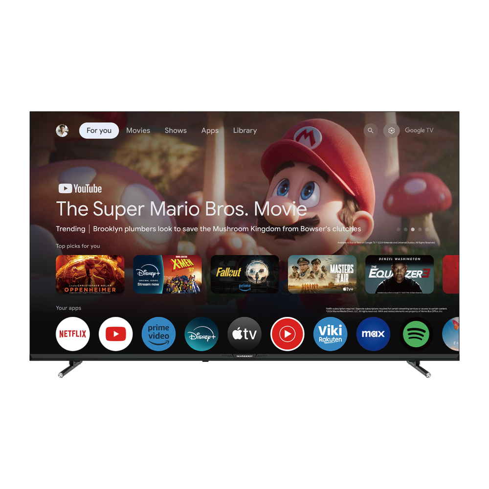 TV Schneider LE-50KA1Q 50” QLED 4K UHD Google TV