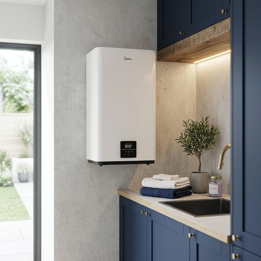 Chauffe-eau électrique Midea D100-20ED6 100L Slim Smart Digital 2000W Horizontal / Vertical