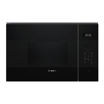 Bosch Micro-ondes encastrable Série 4 - 20 L - 800 W - AutoPilot 7 - Éclairage LED - Noir - BFL524MB2
