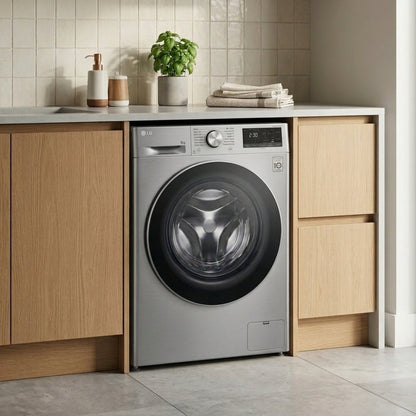 LG Lave-Linge Frontal 8 kg – Moteur Direct Drive, Vapeur, SmartThinQ Wi-Fi & AI Wash – F2X5PYNY7