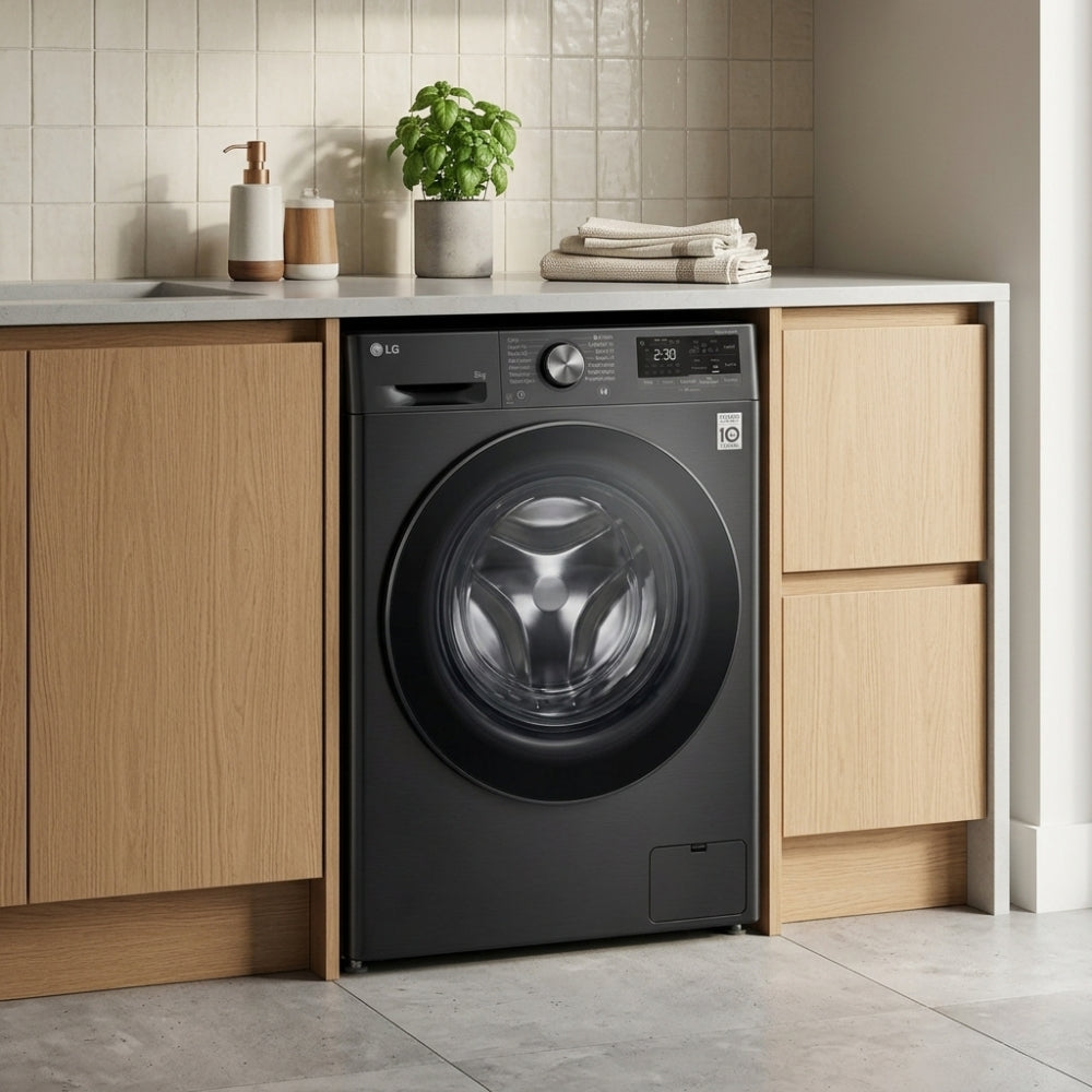 LG Lave-Linge Frontal 9 kg – Moteur Direct Drive, Vapeur, SmartThinQ Wi-Fi & AI Wash – F2X5PYN26