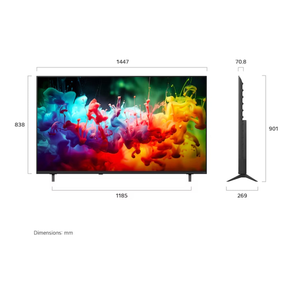 LG 65QNED70B6T – Smart TV 65” 4K QNED, HDR, α7 AI Gen9, ThinQ AI