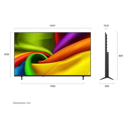 LG TV NanoCell 65 Pouces 4K UHD Smart TV webOS HDR10 Pro VRR AI Gen9 – 65NU850B6LA