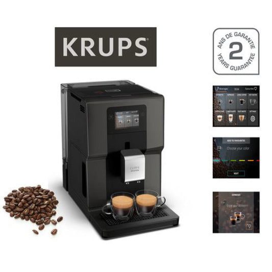 Machine à Café Automatique KRUPS Sensation EA910810 - Café à Grain Premium