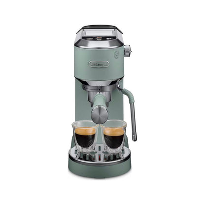 DeLonghi Machine à expresso Dedica Duo, 15 bars, Cold Brew, buse My LatteArt, verte - EC890.GR