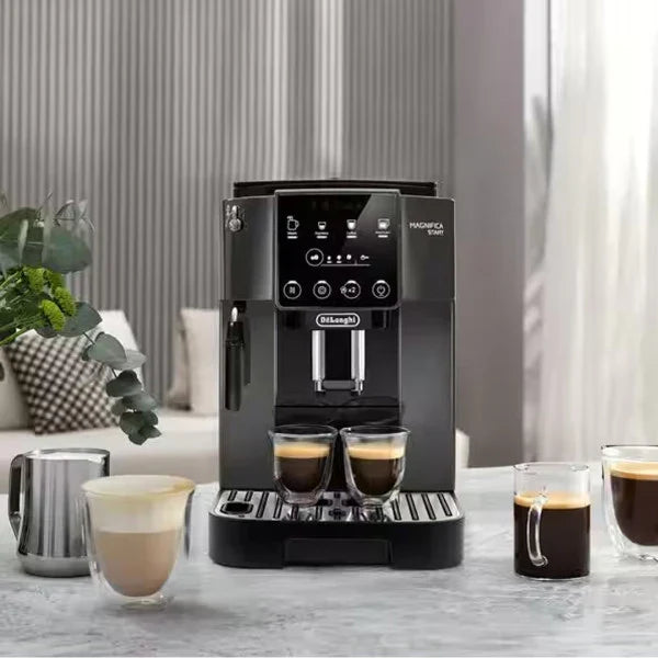 DeLonghi Magnifica Start – Expresso broyeur automatique 1,8 L, 15 bars, mousseur à lait manuel, 4 recettes 1-touche – ECAM220.22.GB