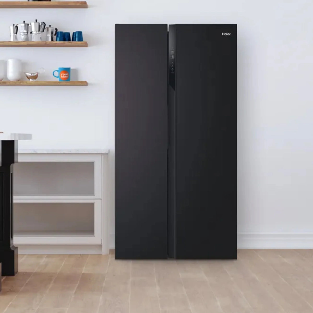 Haier Side by Side Refrigerateur 528 L – No Frost, Multi Air Flow, Inverter – HSR3918ENPB