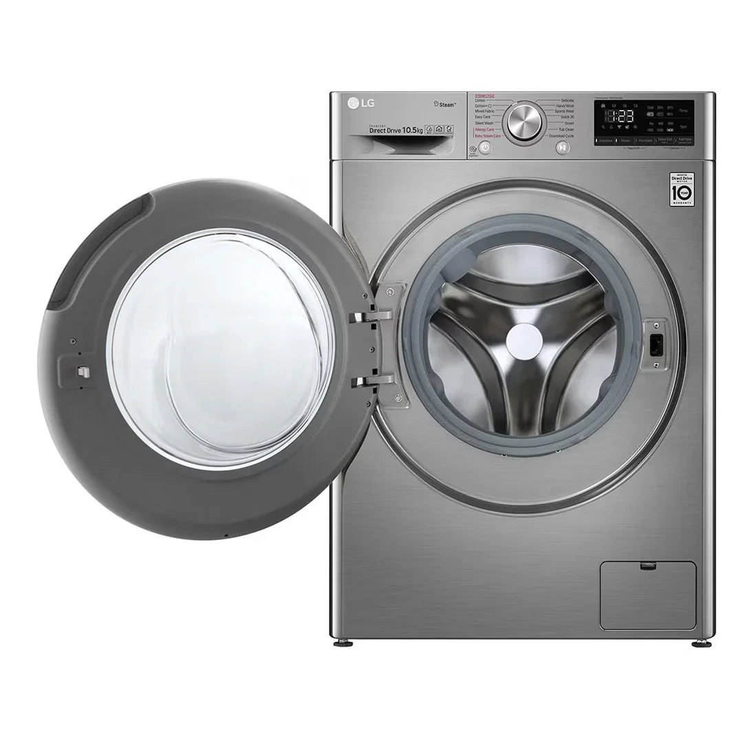 LG Lave-linge Frontal 10.5 kg – AI DD™, Vapeur, Connecté Wi-Fi ThinQ – F4V5RYP2T
