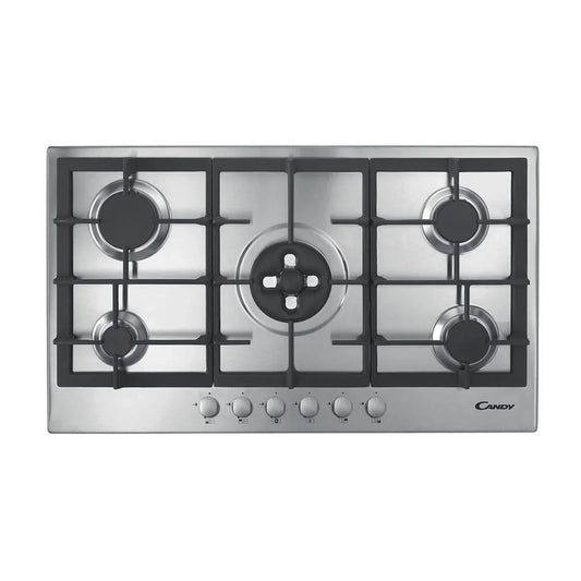 Candy Table de cuisson gaz 5 zones – Inox plat 909×510 mm – CHW93WPX MAR
