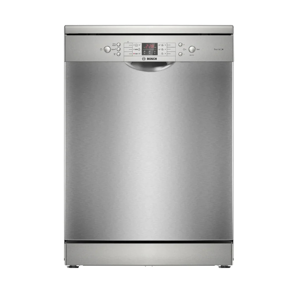 Bosch Lave-vaisselle pose-libre 60 cm – 14 couverts, 44 dB, inox anti-traces, VarioDrawer & RackMatic – SMS46NI20V