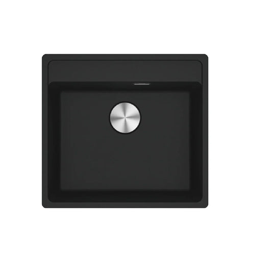FRANKE Évier Fragranite MRG 610-52 – 1 Bac, Noir Mat, 3 Trous