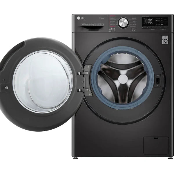 LG Lavante-Séchante Frontale 12/8 kg – AI DD™, TurboWash™360°, Steam+™, Wi-Fi ThinQ – F4V9BCP2EE