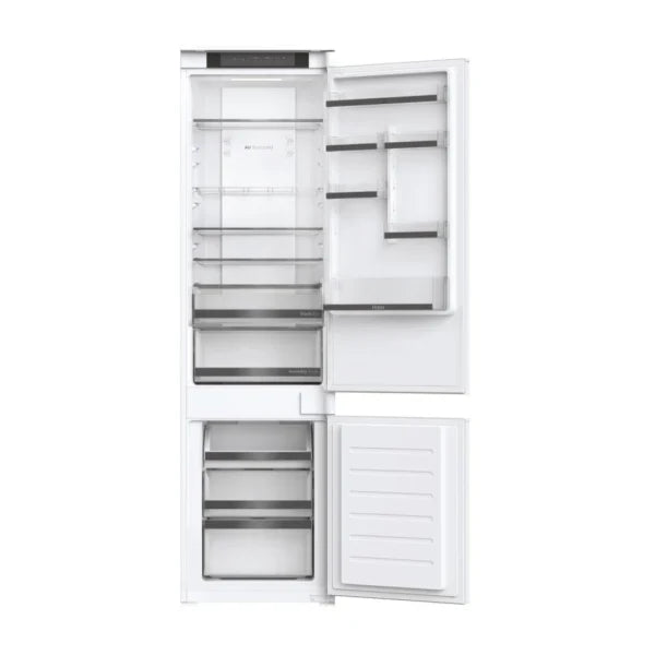 Haier Réfrigérateur combiné encastrable 55 cm 281 L – Total No Frost, Air Surround & Humidity Zone – HBQW5519E