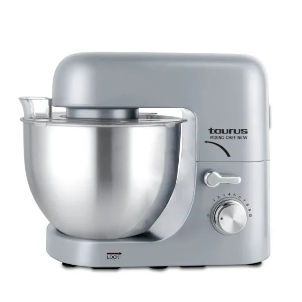 Taurus Pétrin Mixing Chef– 1800 W, Bol Inox 7 L, 8 Vitesses