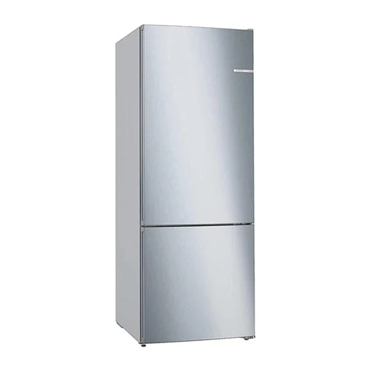 Bosch Combiné Réfrigérateur‑Congélateur – 186 × 70 cm, Acier brossé anti‑traces, Total No Frost – KGN55VI2M9