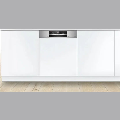 Bosch Lave-vaisselle encastrable 60 cm acier brossé – 13 couverts, Home Connect Wi-Fi, 46 dB, 8 programmes, RackMatic – SMI6EKS81T