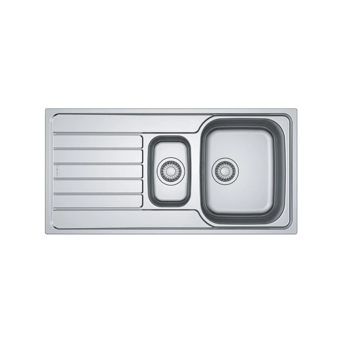 FRANKE Évier Inox, 2 Bacs avec Égouttoir, LHD – SKX 651-100/50