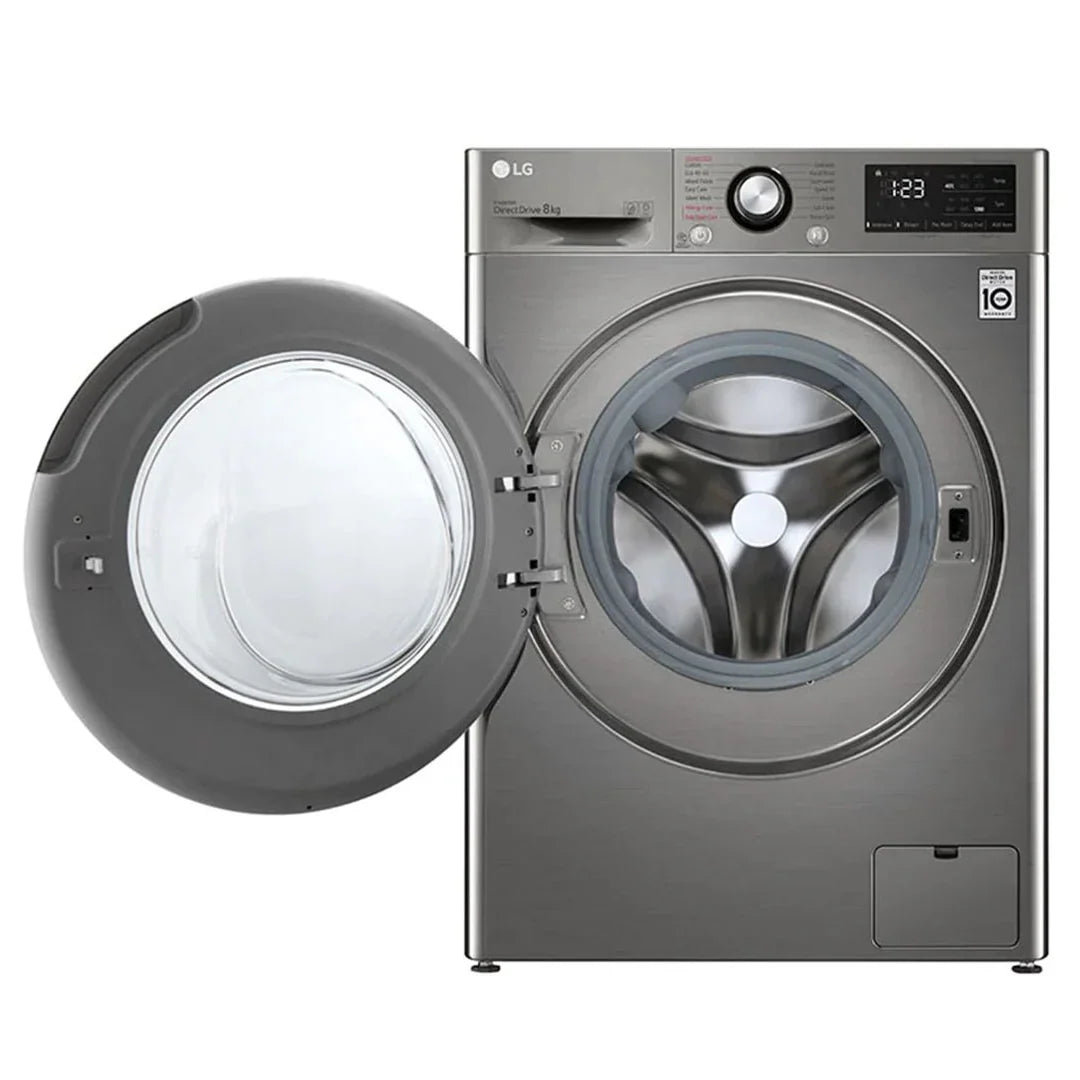 LG Lave-linge Frontal 8 kg – 6 Motion Direct Drive™, AI DD™, Steam – F2V3PYPKP