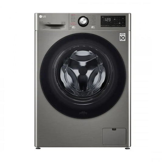 LG Lave-linge Frontal 8 kg – 6 Motion Direct Drive™, AI DD™, Steam – F2V3PYPKP