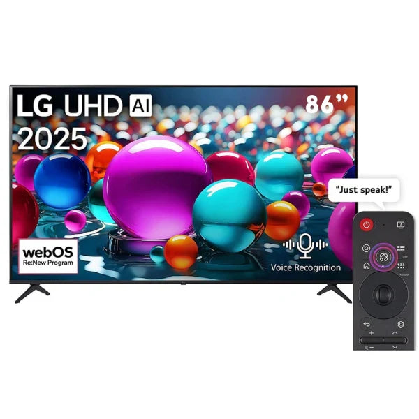 LG Smart TV 86‑pouces UHD AI – Alpha 7 Gen8, HDR10 Pro, webOS 25 – 86UA85006LA