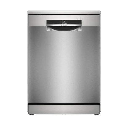Bosch Lave-vaisselle pose-libre 60 cm – 14 couverts, 44 dB, Acier brossé anti-traces, HomeConnect & varioSpeed Plus – SMS6EMI62V
