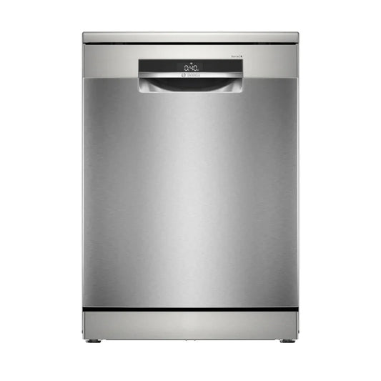 Bosch Lave-vaisselle pose-libre 60 cm – 14 couverts, 44 dB, Acier brossé anti-traces, HomeConnect & varioSpeed Plus – SMS6EMI62V