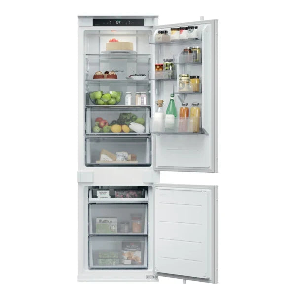 Candy Réfrigérateur Combiné Encastrable – 248 L – No Frost, LED, Connectivité hOn – CNBQT3518E