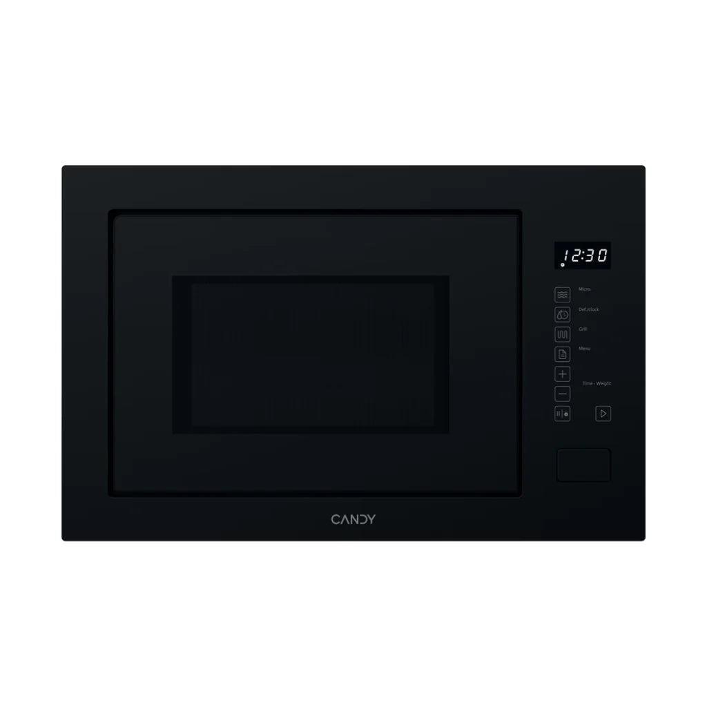 Candy Micro-ondes gril encastrable – 25 L, 850 W, gril 1200 W, noir, Full Door – CA38FL7N25WXB