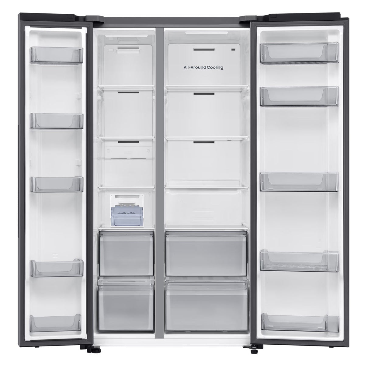 Samsung Réfrigérateur 2 Side‑by‑Side – Grand espace de stockage avec Twin Cooling Plus - RS70F65Q1TMA