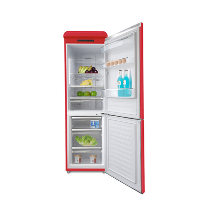 SCHNEIDER Réfrigérateur Combiné 326 L Rouge – SCH-KD320RWH