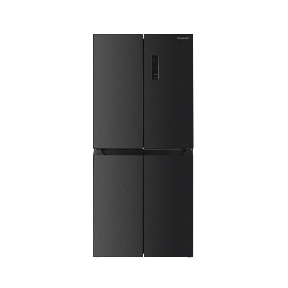 SCHNEIDER Réfrigérateur 4 Portes (French Door) 337 L Net Gris Noir – SCH-FF4-48